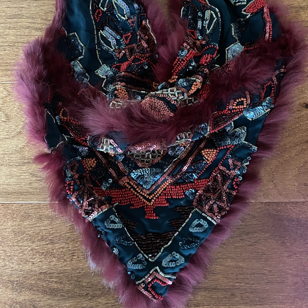 Renee Christopher Fur Scarf necklace. 2 Designs.